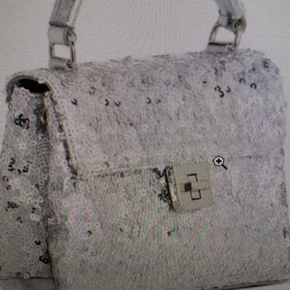 Chic Silver Sequin Shoulder Bag - Picture 2 of 4